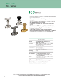 Thumbnail of document Data Sheet - 100 Series Needle Valves